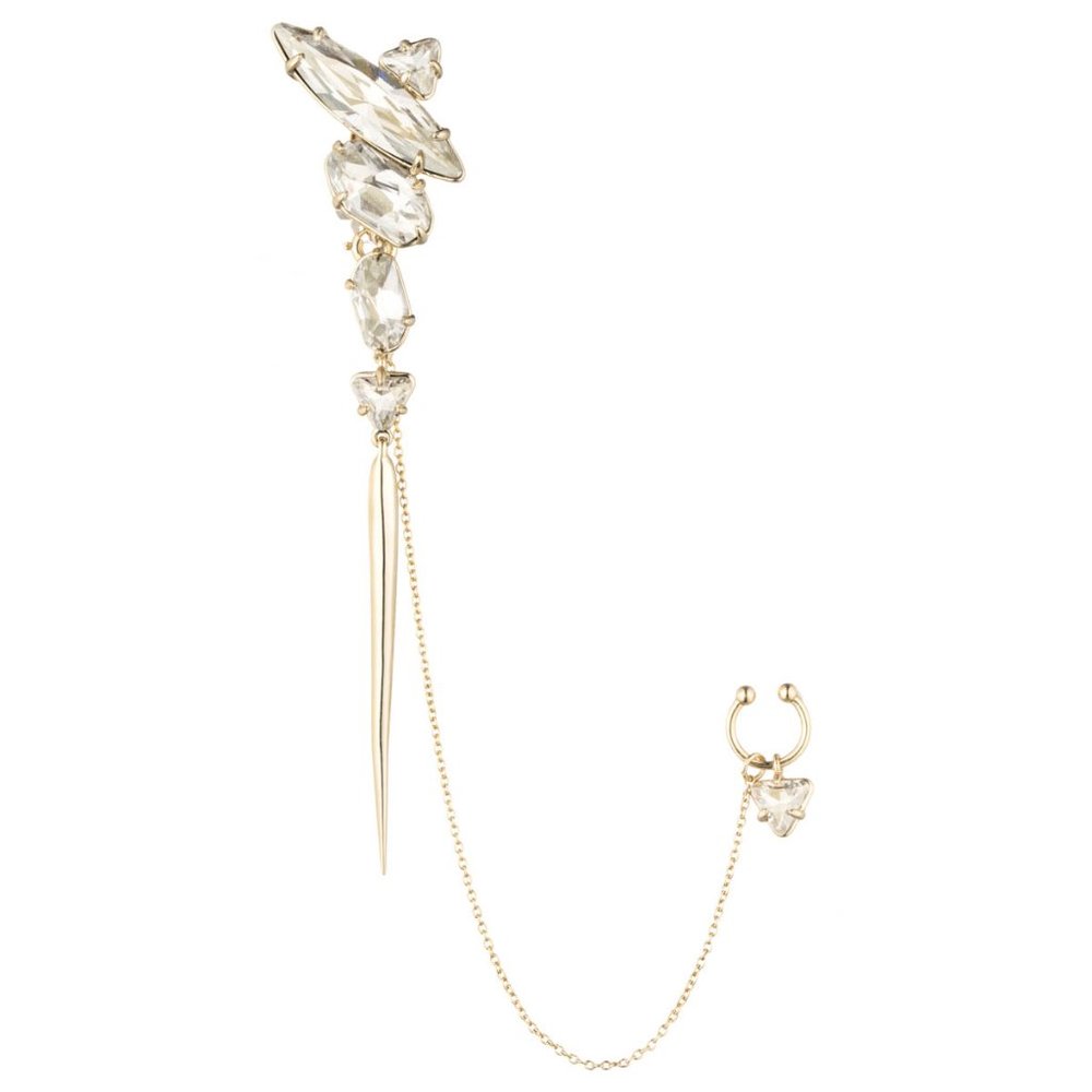 Limited Edition Large Crystal Spike Earring